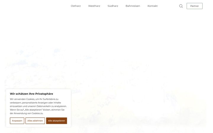 Screenshot of harz-reiseleitung.de