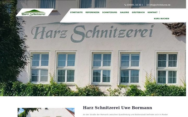 Screenshot of harz-schnitzerei.de