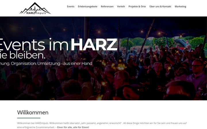 Skærmbillede af harzimpuls.de