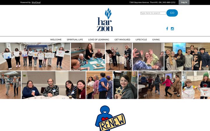 Screenshot of harzion.ca