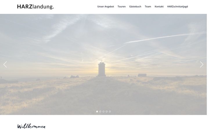 Skærmbillede af harzlandung.de
