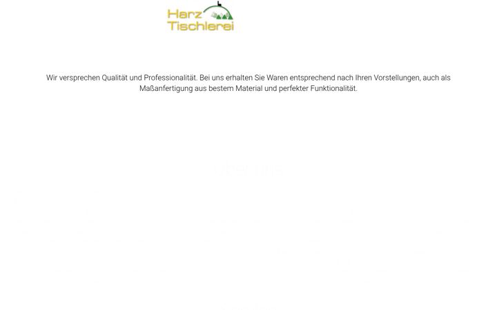 Skærmbillede af harztischlerei.de