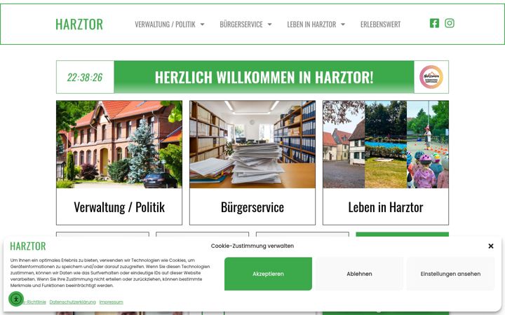 Screenshot of harztor.de