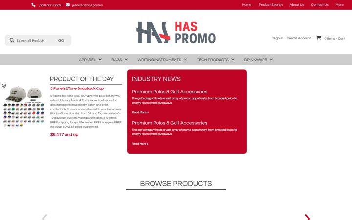 Screenshot of has.promo