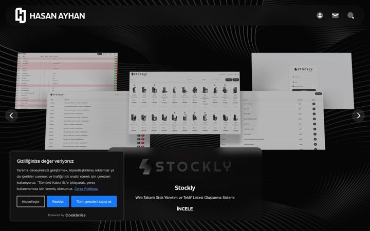 Screenshot of hasanayhan.com.tr