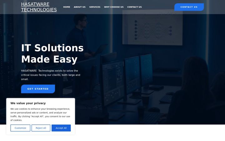 Screenshot of hasatwaretechnologies.com