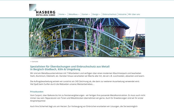 Screenshot of hasberg-metallbau.de