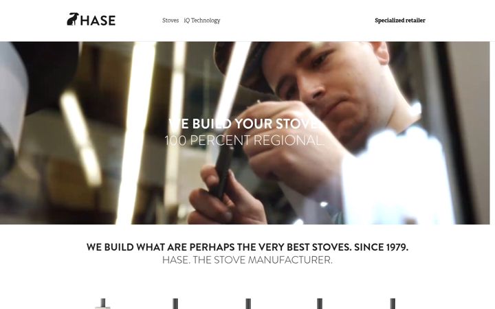 Screenshot of hase.eu
