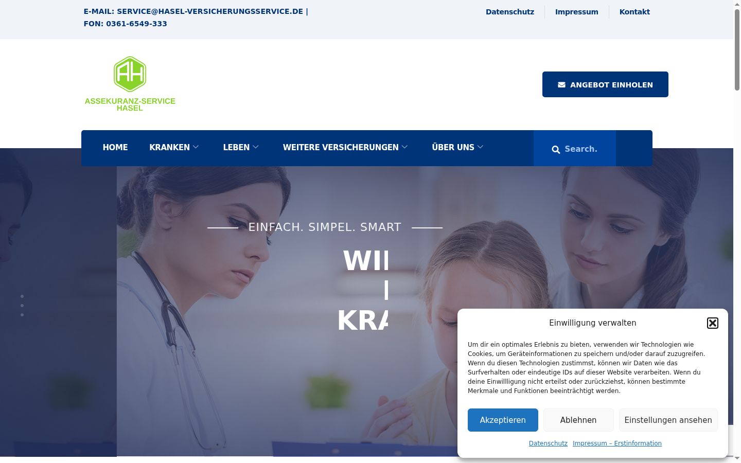 Képernyőkép a bármilyen interakció előtt megjelenő hozzájárulási bannerről