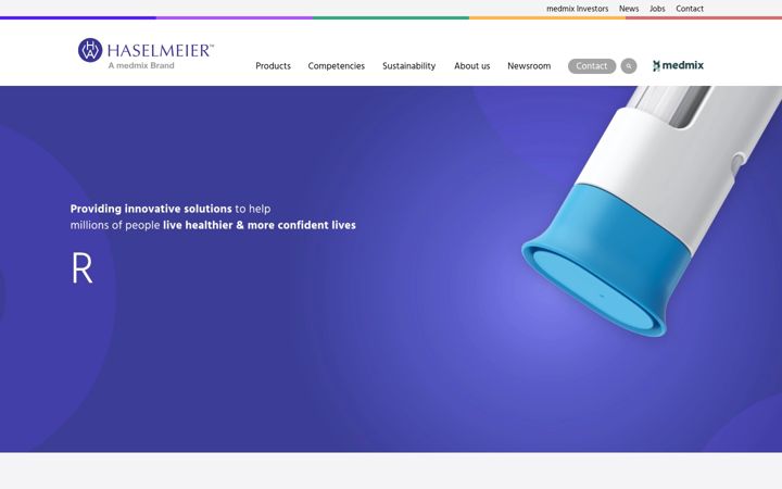Screenshot of haselmeier.com