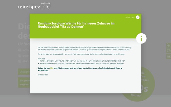 Screenshot di haselund-fernwaerme.de
