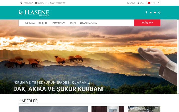 Screenshot of hasene.org