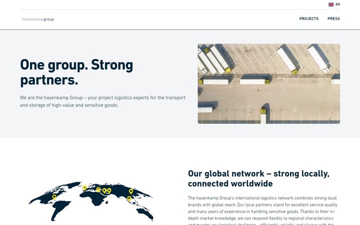 Screenshot of hasenkamp-group.com