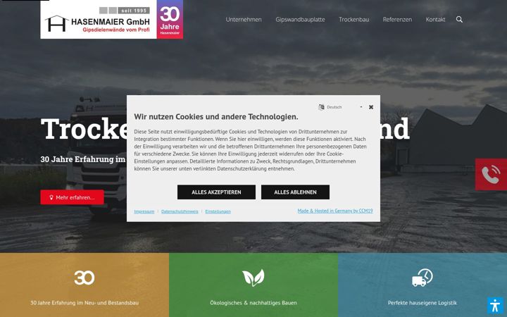 Képernyőkép: hasenmaier-gmbh.de