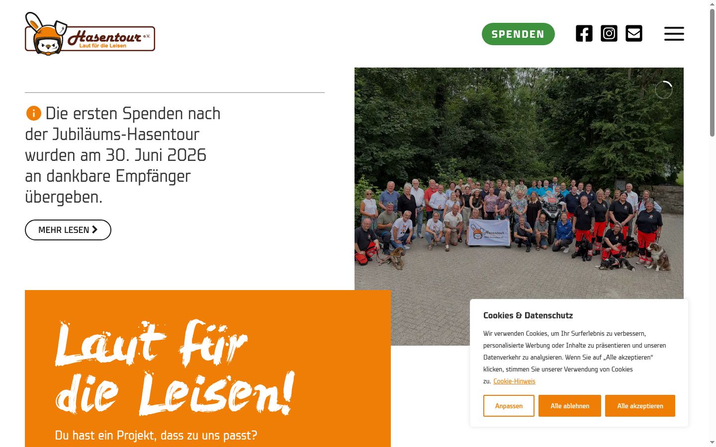 Screenshot van de toestemmingsbanner zoals getoond vóór enige interactie