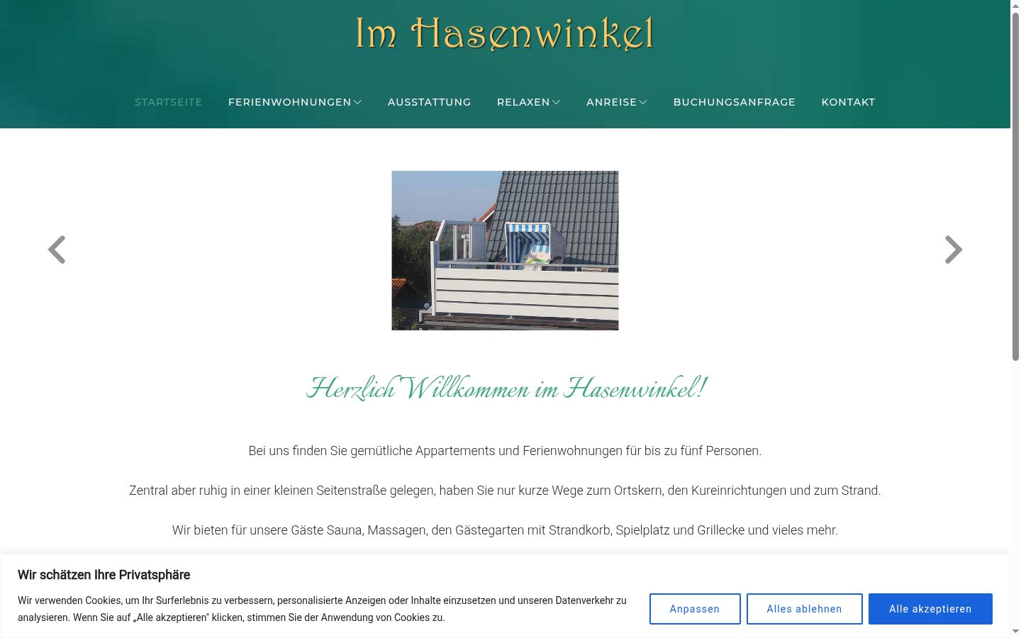 Screenshot tal-banner tal-kunsens muri qabel kwalunkwe interazzjoni