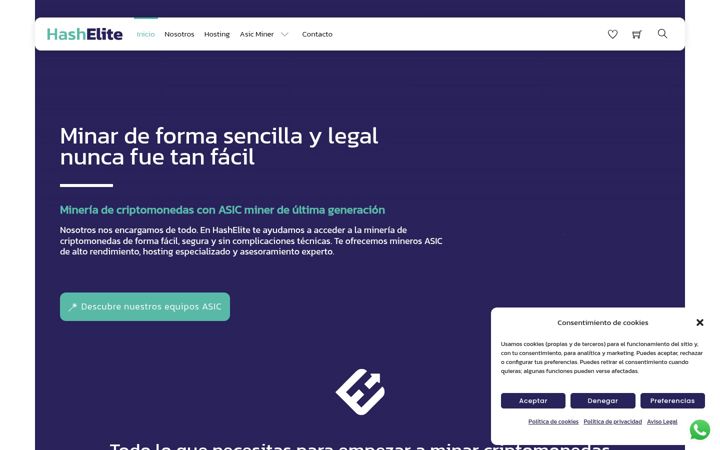 Screenshot of hashelite.es