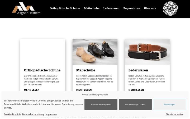 Screenshot of hashemi.at