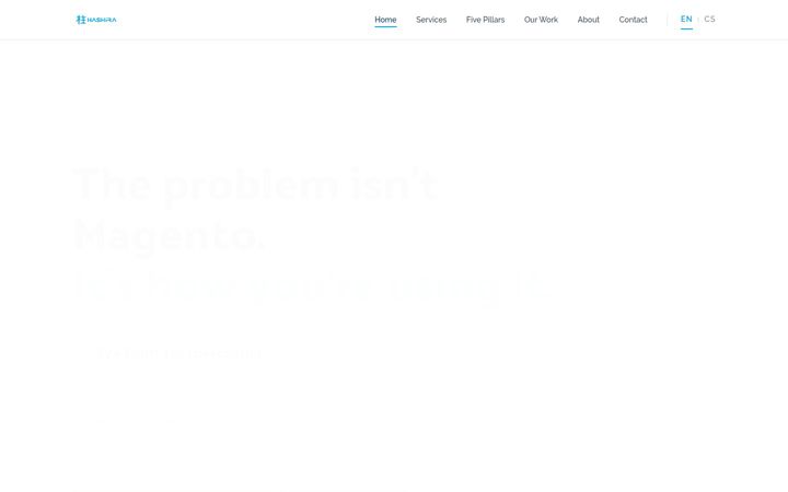 Screenshot of hashira.consulting