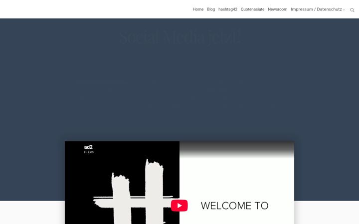 Screenshot of hashtag42.de