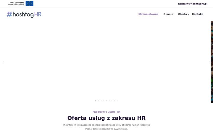 Screenshot of hashtaghr.pl