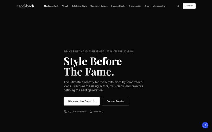 Screenshot of hashtaglookbook.com