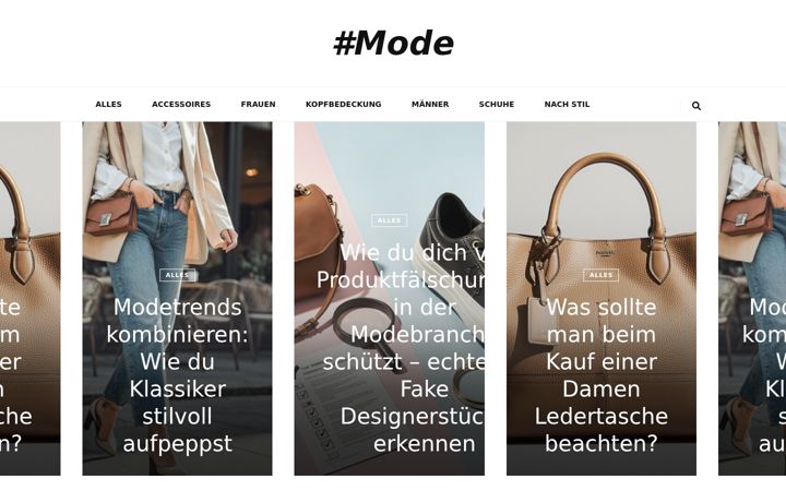 Screenshot of hashtagmode.at
