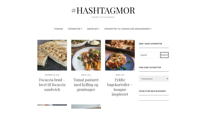 Screenshot of hashtagmor.dk