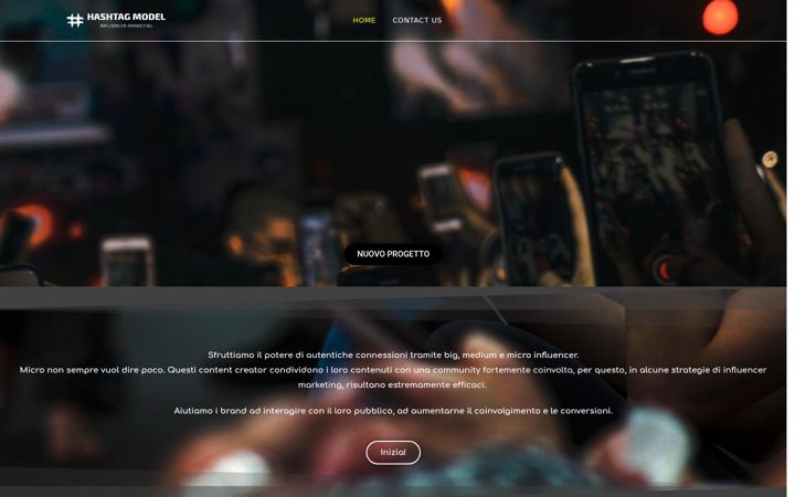 Screenshot of hashtagsocialagency.com