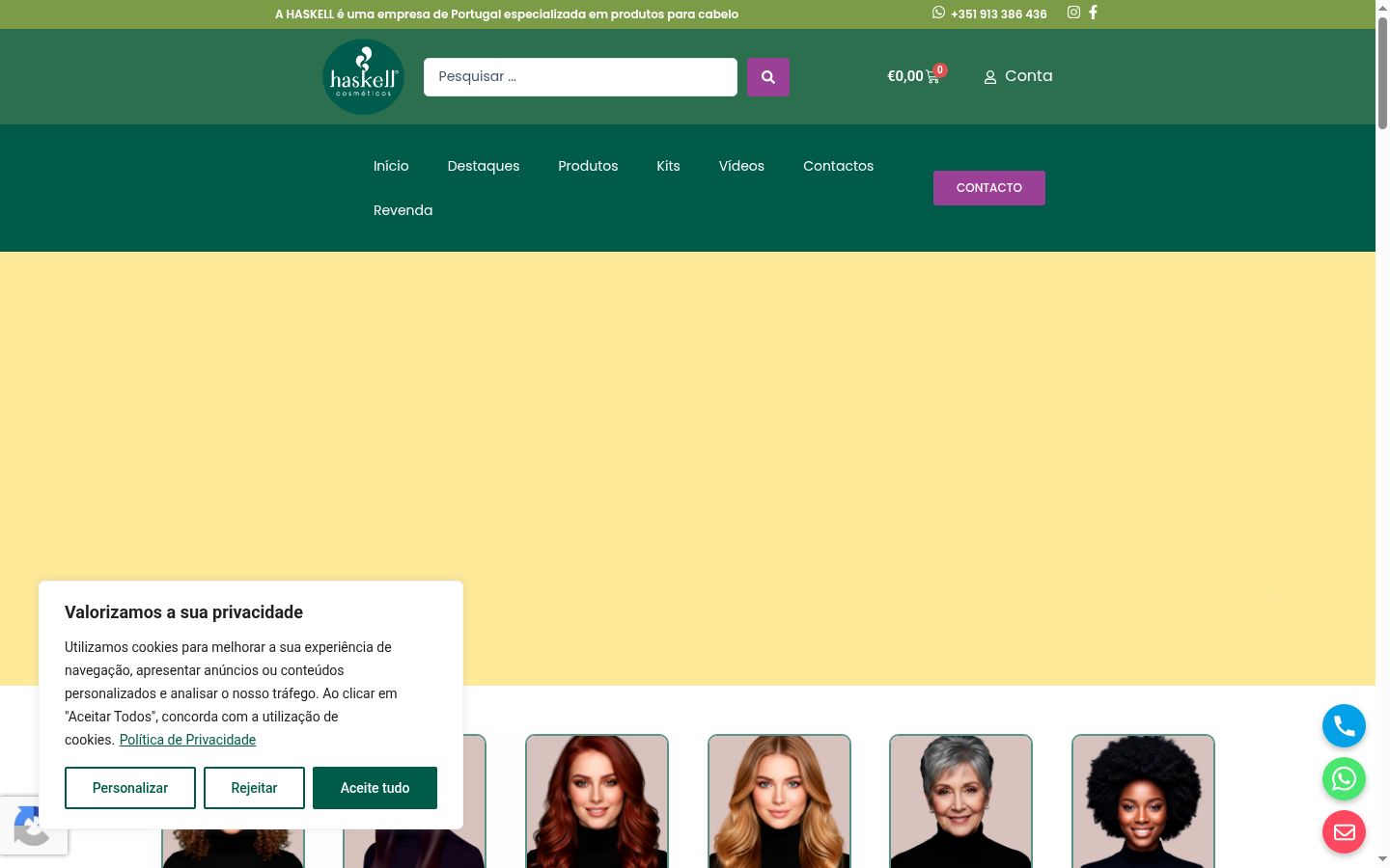Capture d'écran de la bannière de consentement affichée avant toute interaction