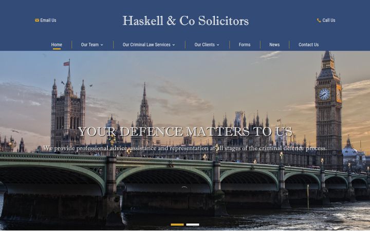 Screenshot of haskellsolicitors.com