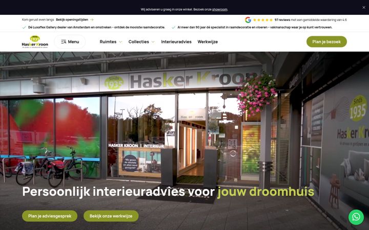 Screenshot of haskerkroon.nl