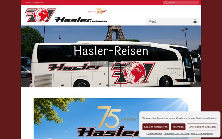 Screenshot of hasler-reisen.de