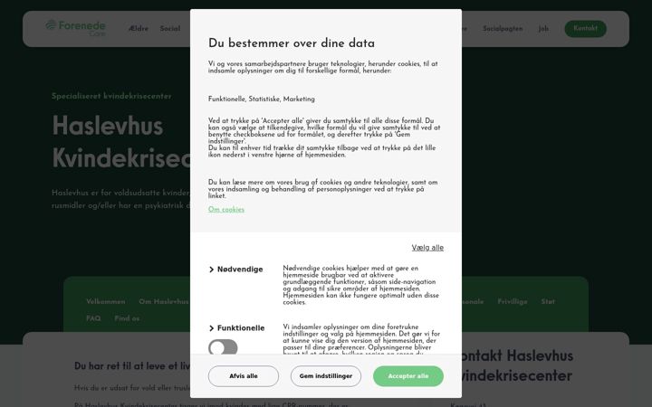 Screenshot of haslevhus.dk
