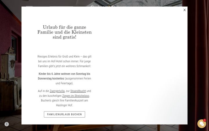 Screenshot of haslinger-hof.de