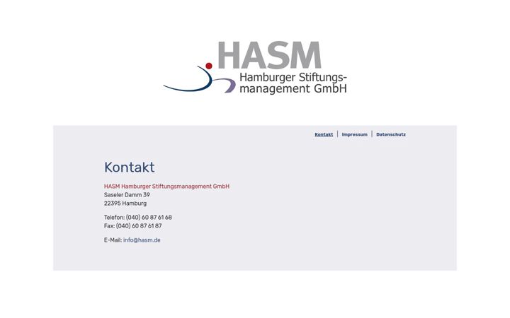Screenshot of hasm.de