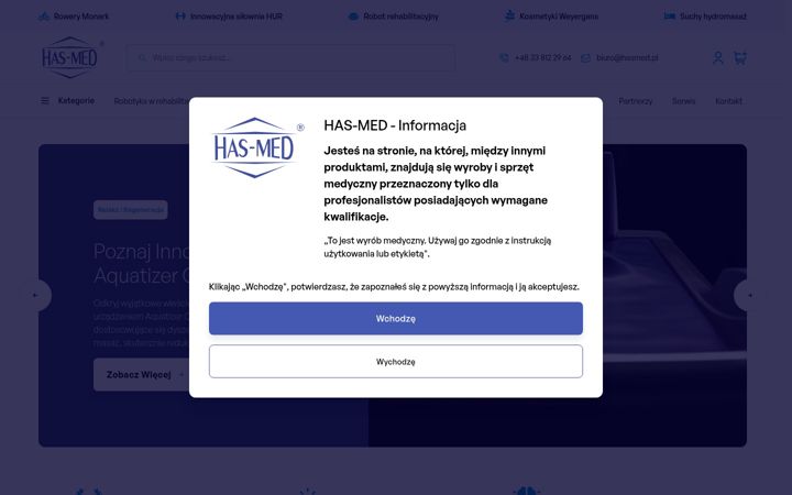 Screenshot of hasmed.pl