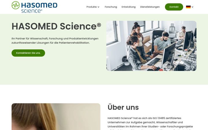 Screenshot of hasomedscience.de