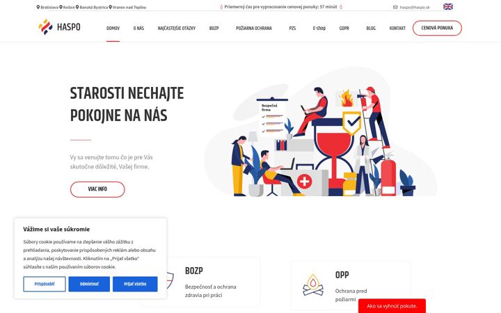 Screenshot of haspo.sk
