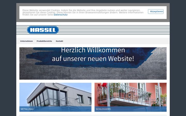 Screenshot of hassel-metallbau.de
