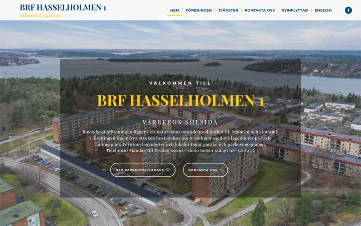 Screenshot of hasselholmen.se