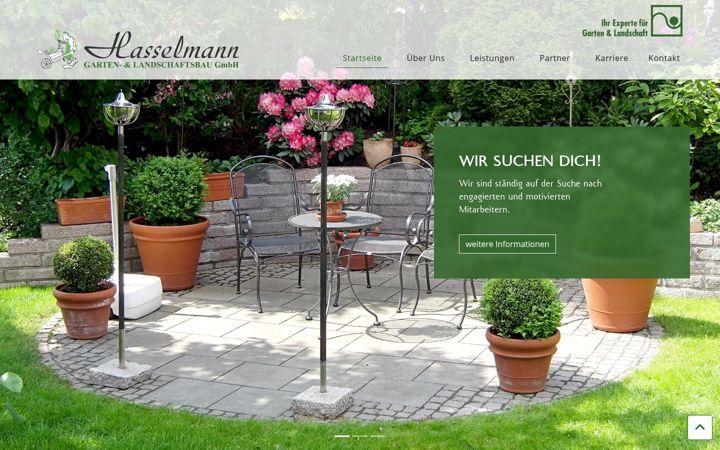 Screenshot of hasselmann-galabau.de