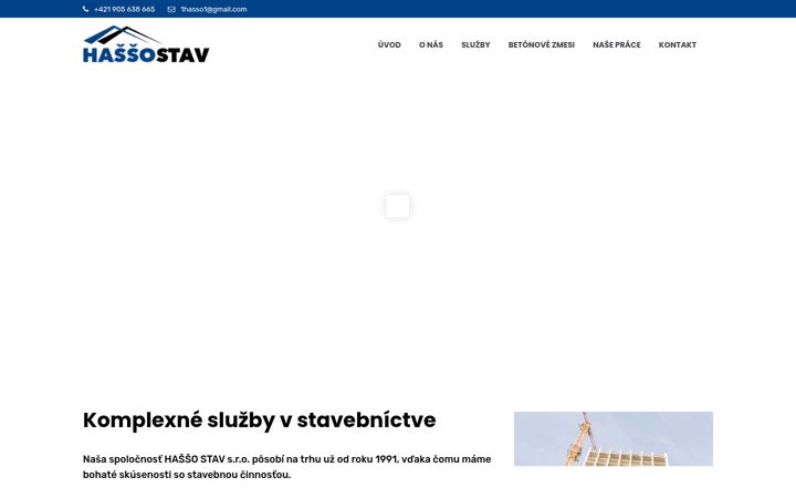 Screenshot of hassostav.sk