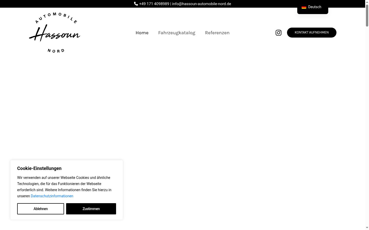 Capture d'écran de la bannière de consentement affichée avant toute interaction