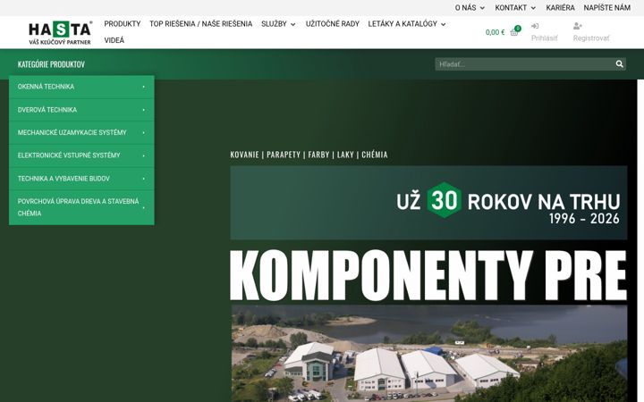 Screenshot of hasta.sk