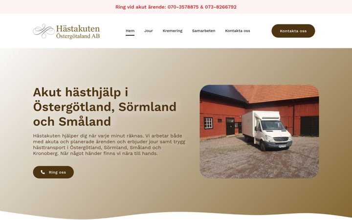 Screenshot of hastakuten.se