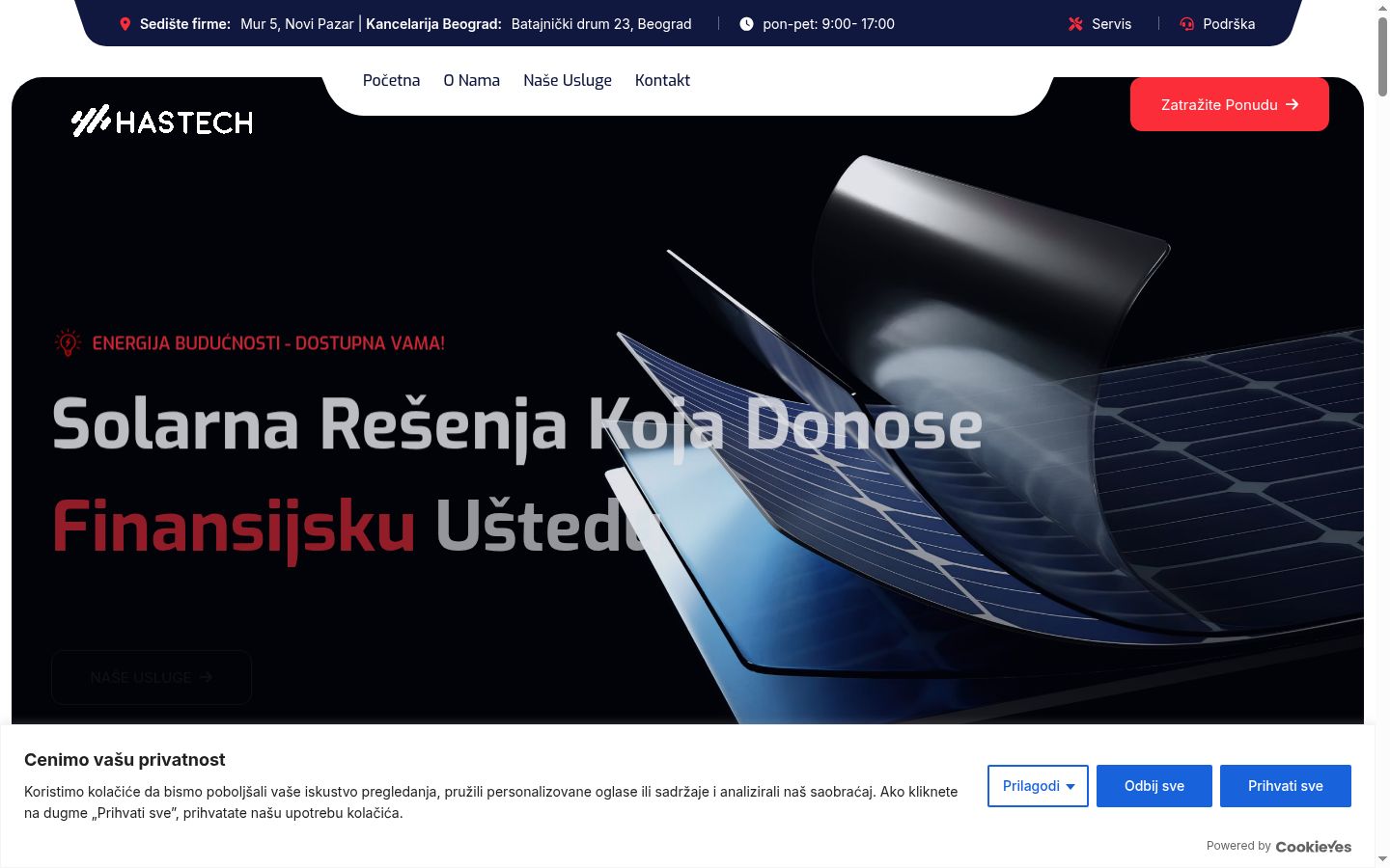 Ekraanipilt nõusolekubännerist, mida näidati enne mis tahes suhtlust