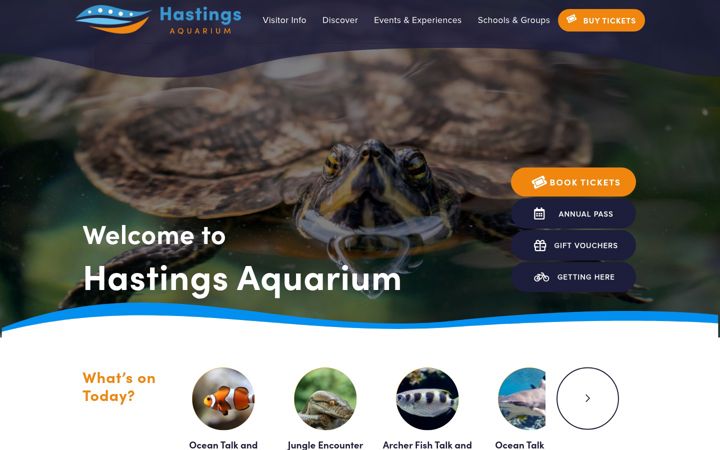 Screenshot of hastingsaquarium.co.uk