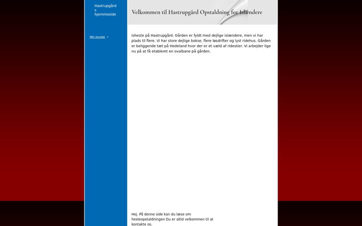 Screenshot of hastrupgaard.dk