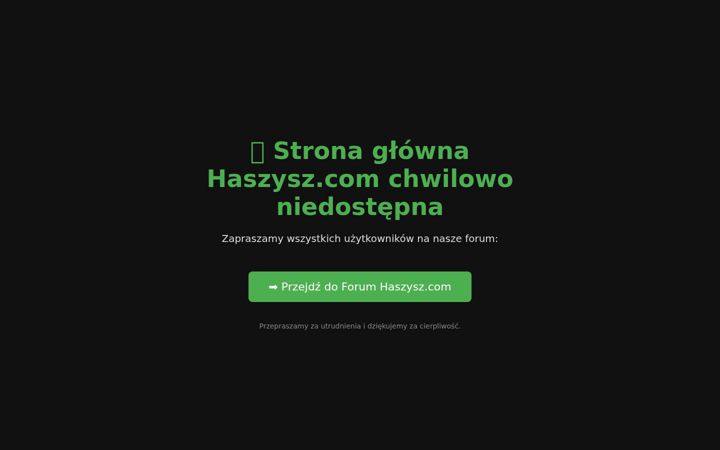 Screenshot of haszysz.com